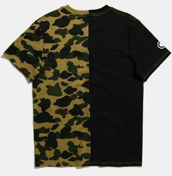 

summer camouflage mens designer t shirts letters print tees for man women casual t-shirts fashion short sleeve, White