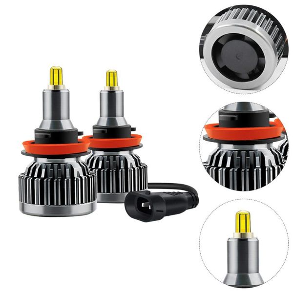 

working light 1 pair h11 led bulb car spotlight headlight vehicle headlamp accessory