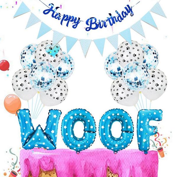

dog apparel pet birthday party decoration set