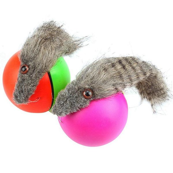 

cat toys amphibious chasing moving pet jumping rolling weasel boredom train ball kids pets self playing fun toynk -
