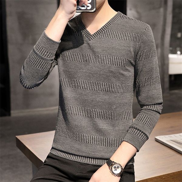 

hoodies men's long sleeve t-shirt, v-neck filled sweater, fashion, warm, autumn coat, Black