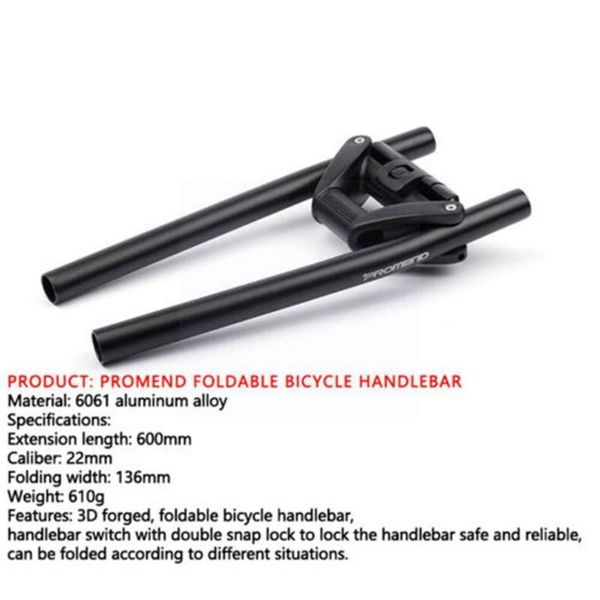 

bike handlebars &components 1pcs foldable handlebar for speedual plus t10-ddm zero folding parts dualtron 11x bicycle mtb electric handle 10