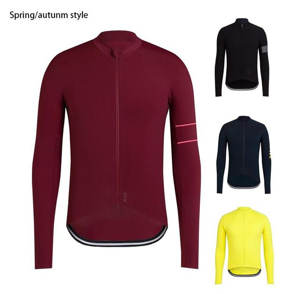 

racing jackets men's autumn long sleeve jacket breathable cycling sweatshirt wear fabric comfortable team, Black;red