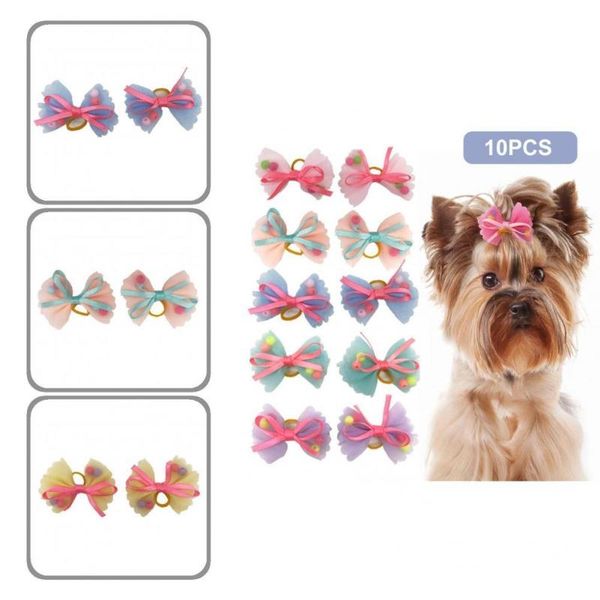 

cat costumes dogs hair tie elastic pet bow soft elegant universal