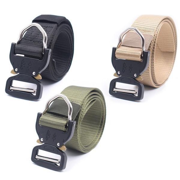 

army multi-functional survival systems elapid rigger's belt with d ring buckle waist support, Black;gray