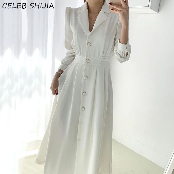 

women's trench coats chic white notched neck dress woman fall single-breasted korean elegant office ladies autumn black streetwear clot, Tan;black