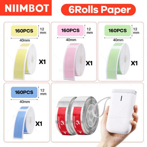 

printers niimbot d11 label printer paper replacement transparents white color papers sticker group package