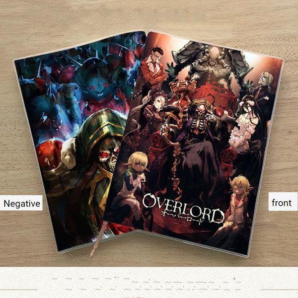 

notepads overlord sketchbook anime notebook cartoon notebooks student office school sustationery supplies stationary cute ainz ooal gown, Purple;pink