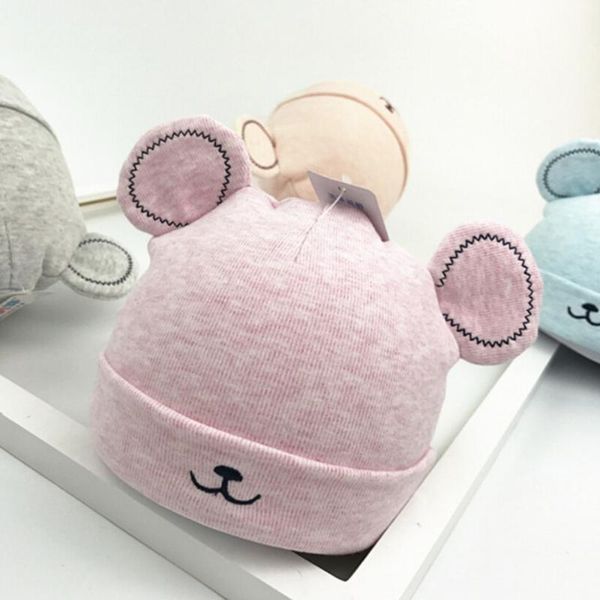 

caps & hats baby cute ear warm hat winter beanie ears plush cap born toddler girls boy solid windproof, Yellow