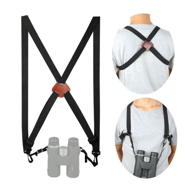 

cords, slings and webbing x-shaped harness strap adjustable binoculars carrier elastic durable shoulder straps optics accessories for binocu