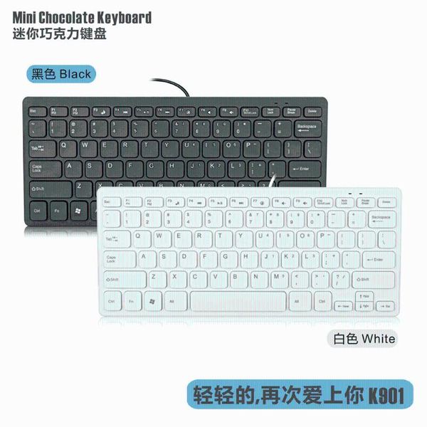 

keyboards chocolate slim usb mini wired small keyboard business computer office pc