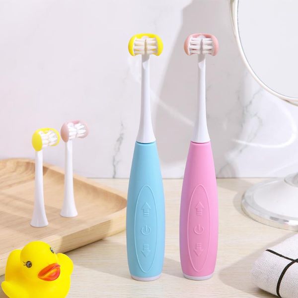 

smart electric toothbrush 3d side sonic children usb rechargeable replacement ultrasonic brush heads 5 mode waterproof timer