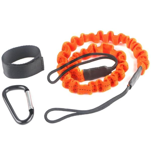 

orange paddle leash holder tool lanyard - no rafts/inflatable boats