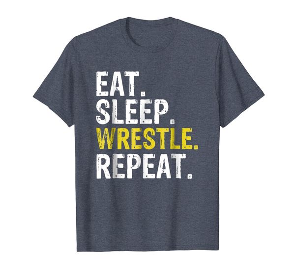 

Eat Sleep Wrestle Repeat Gift T-Shirt, Mainly pictures