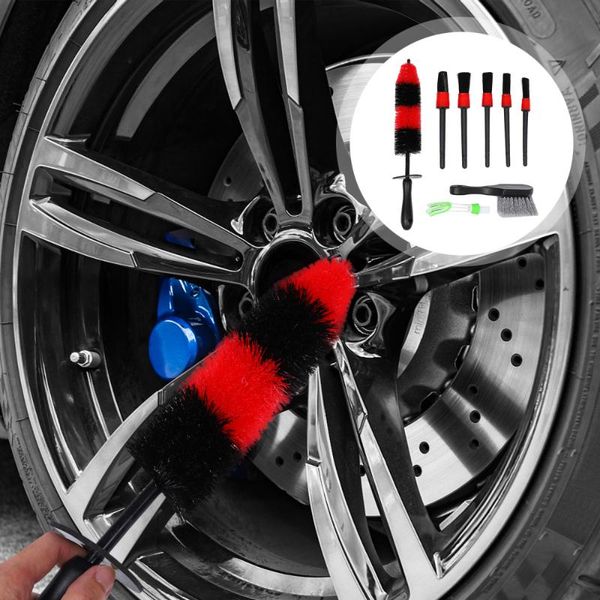 

car sponge 8pcs practical detailing brush auto wheel and tire cleaning supplies