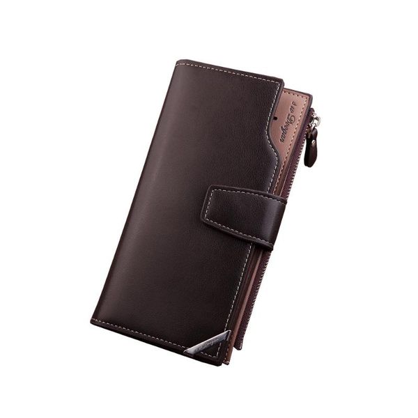 

wallets 2021 fashion men's wallet long men clutch dollar clips can be placed on mobile phone zipper bag luxury design, Red;black