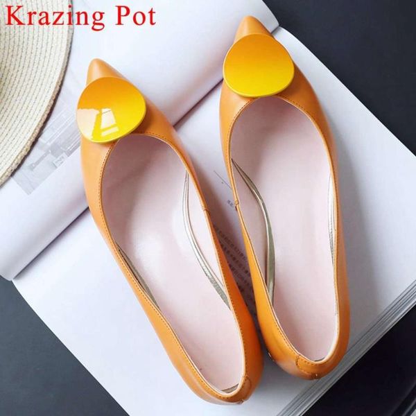 

hollywood movie stars cow leather boat shoes pregnant lazy woman yellow pink handmade oxford pointed toe low heels pumps l3f2 dress, Black