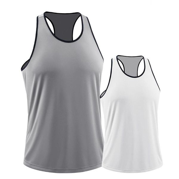 

running jerseys sleeve shirts jogger jogging vest football basketball male bodybuilding singlet tank weight training sportswear chaleco, Black;blue