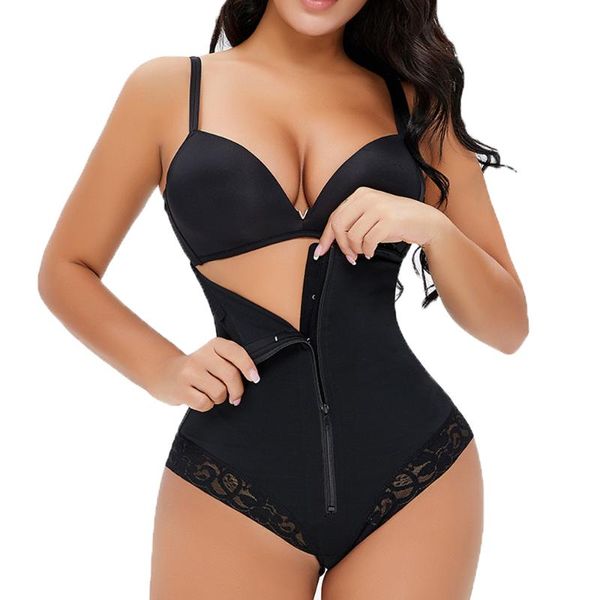 

women's shapers plus size women body shaper waist trainer bulifter lingerie high cincher tummy control shapewear panties, Black;white