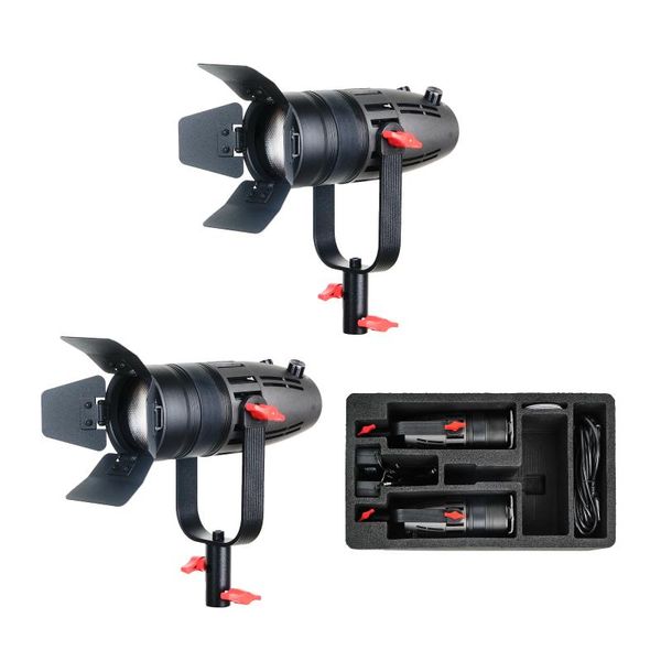 

came-tv boltzen 30w fresnel fanless focusable led bi-color 3 travel kits available 5800 lux@1m flash heads
