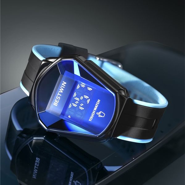 

in watches for men luxury brand steel wristwatch waterproof military sport digital male clock silicone relogio masculino