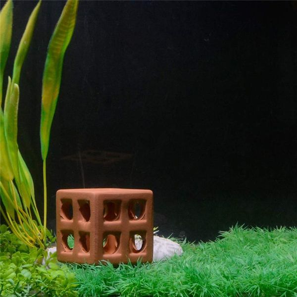 

fish tank cave stone ornaments aquarium decorations ceramic hiding cichlid breeding artificial decor