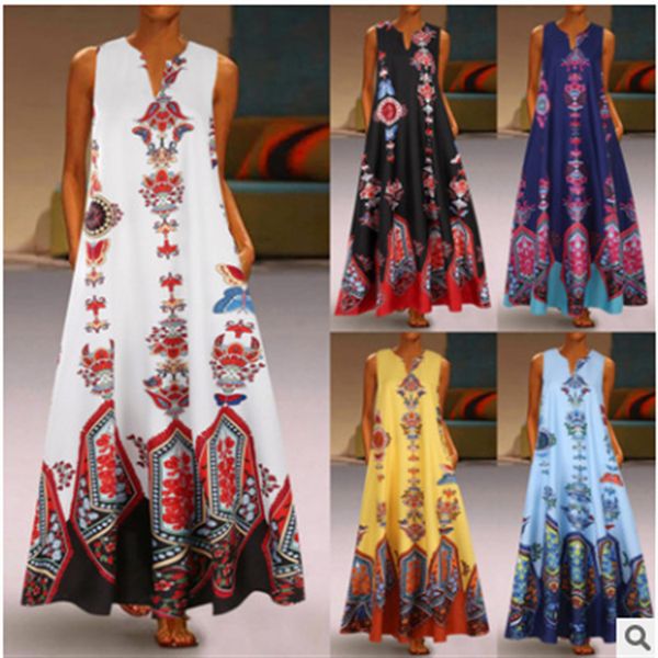 

2020 summer temperament women's v-neck swing dress, Black;gray