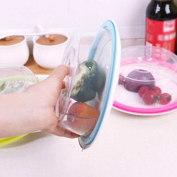 

kitchen storage & organization fresh-keeping tray cover dust-proof splash-proof oil bowl refrigerator space-saving