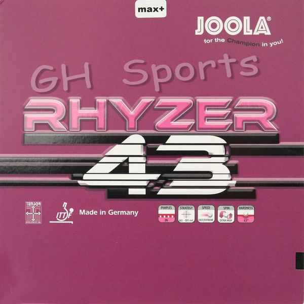 

joola rhyzer 43 / 48 table tennis rubber pips-in pong sponge tenis de mesa raquets