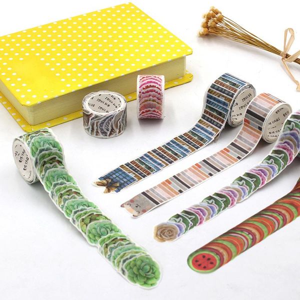 

200pcs/roll flower petals washi tape scrapbooking decorative adhesive tapes paper stationery sticker gift wrap