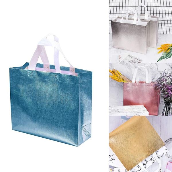

gift wrap 12 pcs bags christmas shopping tote bag present glossy reusable for party wedding