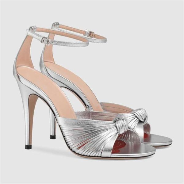 

luxury bowknot designer summer wonen gladiator sandals runway brand thin high heels ladies party pumps shoes, Black