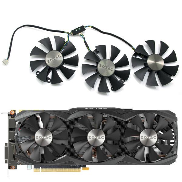 

ga91s2u 4pin cooler fan for zotac gtx980ti 980 ti amp 6gb gtx titan x arcticstorm graphics video cards cooling fans & coolings