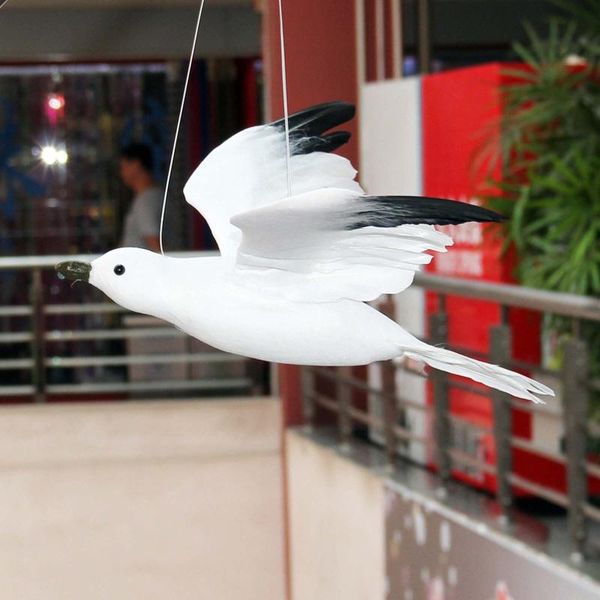 

garden decorations seagull sculpture 1pc fake artificial feathered decoy realistic decor home decoration ornaments
