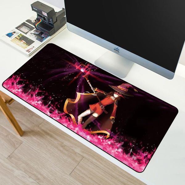 

mouse pads & wrist rests large gaming pad mairuige megumin anime girls slip natural mousepad mat for deskcomputer lapwith locking ed