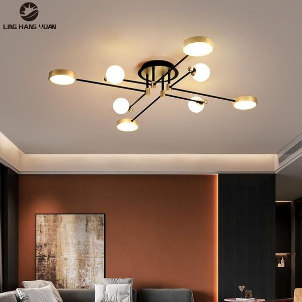 

creative led ceiling light home lighting for living room dining bedroom kitchen lamps gold black indoor decor lights