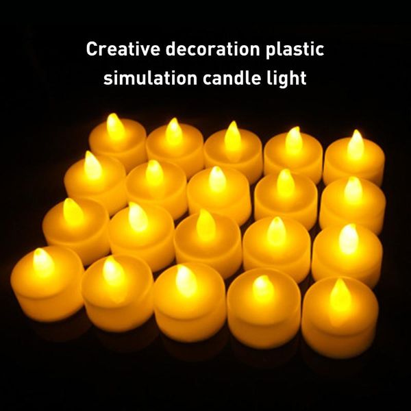 

candles flameless led tea light multi-color candle battery powered tealights fake home decoration