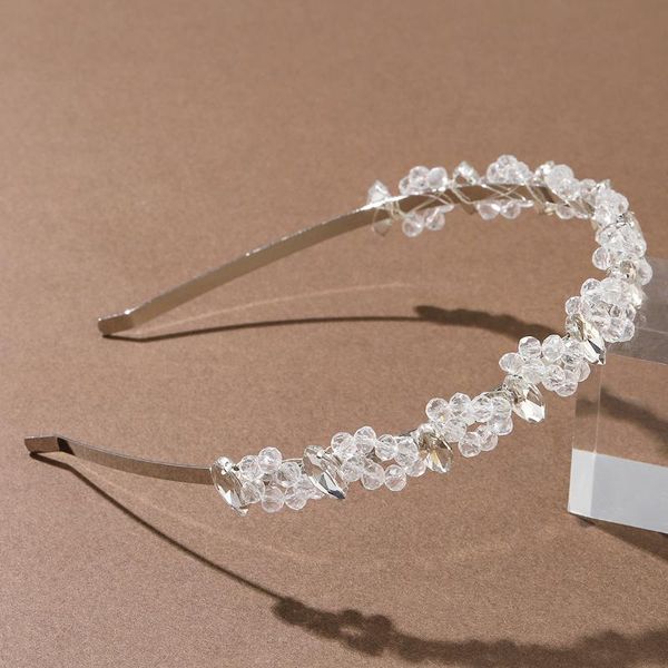 

hair clips & barrettes crystal flower headband band wedding party rhinestone headpiece accessories for brides bridesmaid ml, Golden;silver
