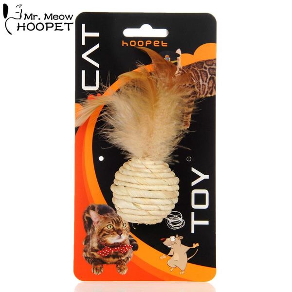 

hoopet ball cat toy interactive toys play chewing rattle scratch catch pet kitten exrecise balls