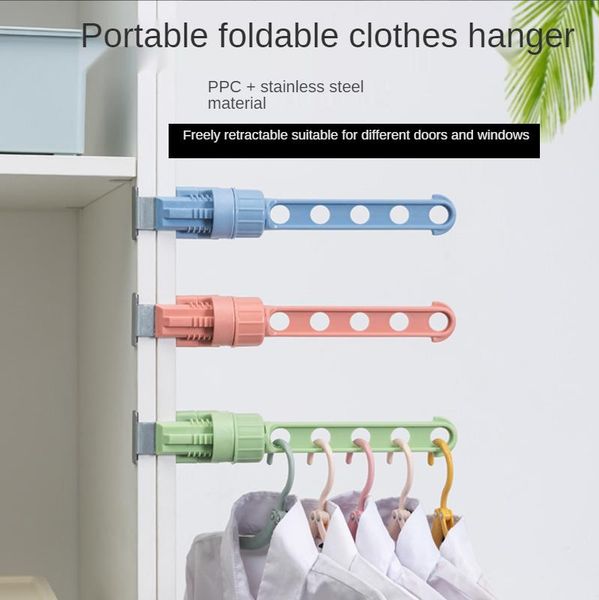 

hangers & racks 1pcs five hole clothes hanger window frame buckle travel portable multifunctional storage