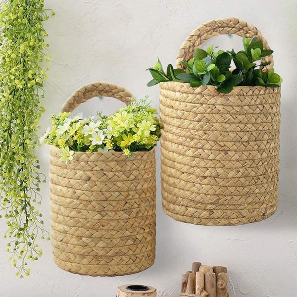 

storage bags small wall mounted basket seaweeds woven hanging for organizing plants tsh shop