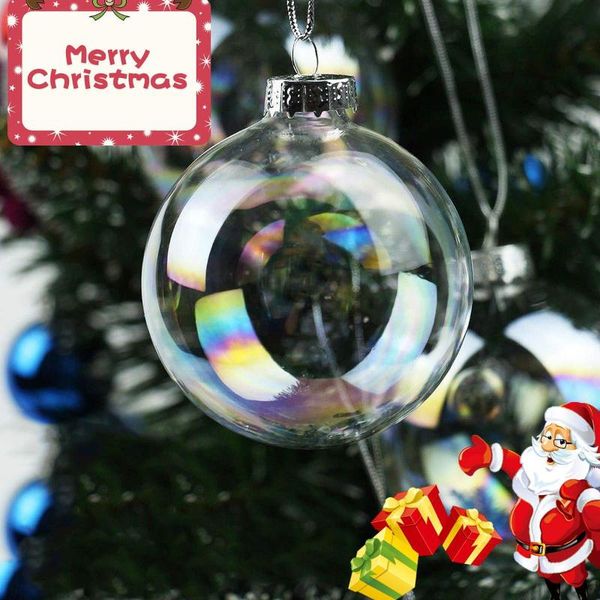 

home party decoration glass multicolor hanging ball christmas tree ornament pendants craft year xmas decor tool