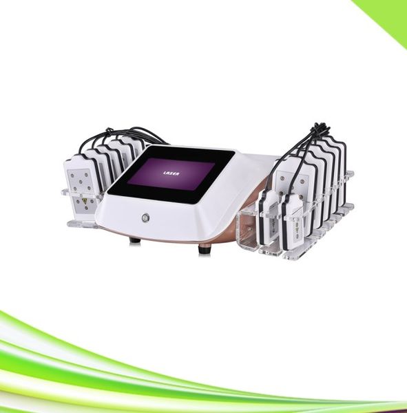 Portátil 14 almofadas Zerona Diodo Lipolaser Slimming Fat Burning Laser Lipo Machine