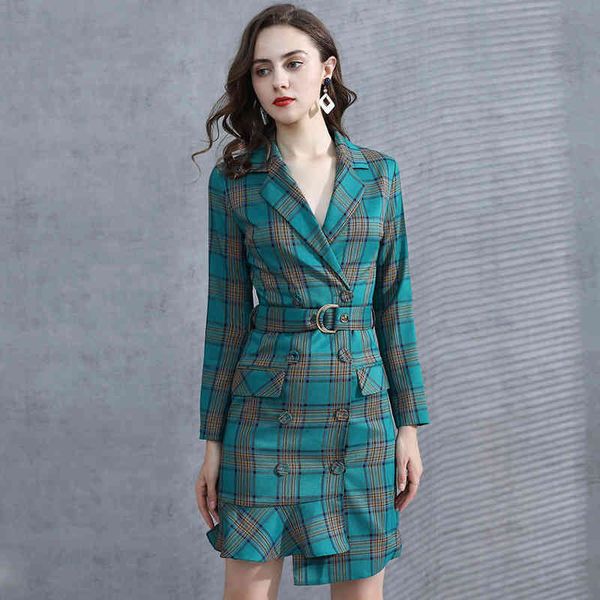 

Casual Dresses Female fashion dressed in elegant waistband long sleeve mermaid dress with belt TCEV, Black;gray