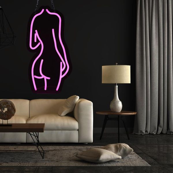 

other lighting bulbs & tubes lady led acrylic neon lamp pendant shop bar atmosphere nudes light party wedding club