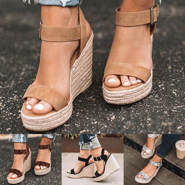 

sandals summer buckle women's velvet flock fish mouth fashion high heel platform open toes women shoes drop, Black