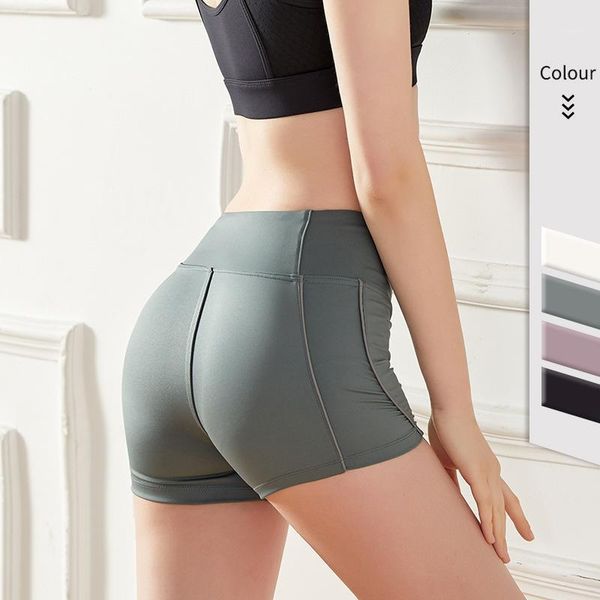 

women seamless fitness shorts high waist yoga sport tummy control running athletic quick dry push up hip gym short outfit