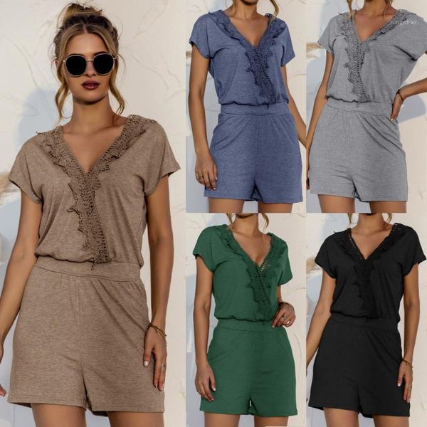

women's tracksuits summer women matching sets slit lace short patchwork beach style 2021 casual ladies clothing oversize c2493, Gray