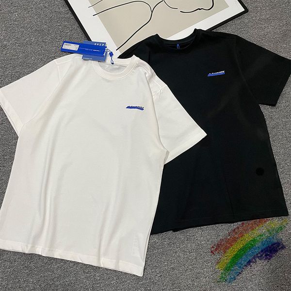 

t shirts white black ader error t-shirt men women adererror short sleeve collar blue tag label tee