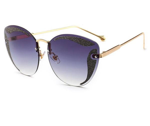 

sunglasses the rimless cat-eye are available in a variety of fashion trends street ss multiple colors, White;black